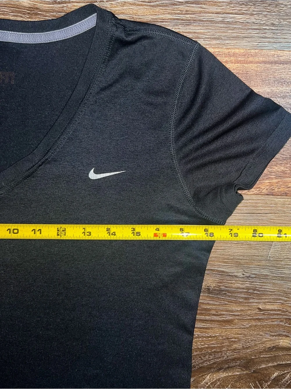 Nike Dri-FIT 2 Pack V-Neck Short Sleeve Athletic Tops - Black/Gray, Size M